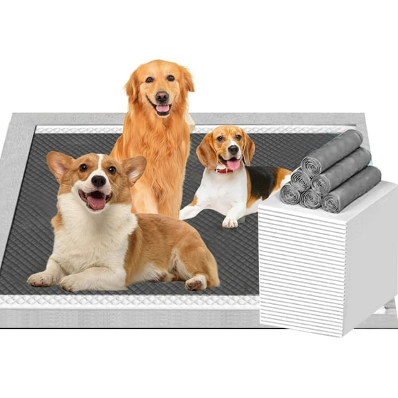 Puppy Pads Extra Large 28“x36”, 20 Count Activated Carbon Pee Pads, X-Large Potty Pads for Dogs, Disposable Urine Bed Pads for Doggies, Piddle Training Pads for Indoor, Outdoor Use