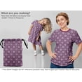 thumbnail image 6 of oneOone Cotton Poplin Dark Magenta Fabric Block Quilting Supplies Print Sewing Fabric By The Yard 42 Inch Wide, 6 of 6