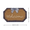 thumbnail image 2 of Bow Welcome Coir Doormat, 35.4" x 23.6" Blue and White Outdoor Mat, Durable Outdoor Door Mat for Front Door Entrance, Garage, Patio & High Traffic Areas, Non-Slip Easy to Clean, 2 of 7