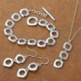 thumbnail image 4 of QQTDFG 925Sterling Silver Square Cushion Women's Necklace Bracelet Earrings Set SY163-default, 4 of 4
