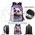 thumbnail image 5 of Yuyamidu Cute Capybara School Backpack Set 3Pcs Lightweight Casual Daypacks with Lunch Bag Pen Bag Set Lightweight Portable Lunch Box Elementary Middle School Kids Backpack, 5 of 7