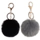 thumbnail image 1 of 2pcs Pompom Keychian Adorable esponjoso llavero Pompom Bag Pendse Pelge Llavero Cadena de llave, 1 of 4
