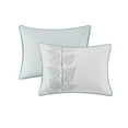 thumbnail image 6 of Madison Park Bedding Botanical 6-Piece Set Full/Queen Reversible Bed in a Bag Blue, 6 of 8