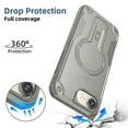 thumbnail image 7 of Allytechgroup Rugged Back Case for iPhone 16e, Compatible with MagSafe Full Body Protection Soft TPU Bumper Shockproof Anti-Scratch Magnetic Case with Kickstand for iPhone 16e, Grey, 7 of 7