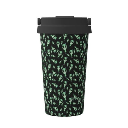 

Fuzoiu Monster Cartoons Print Stainless Steel Travel Mug Vacuum Insulated Coffee Travel Mug Reusable Coffee Cup for Hot and Cold