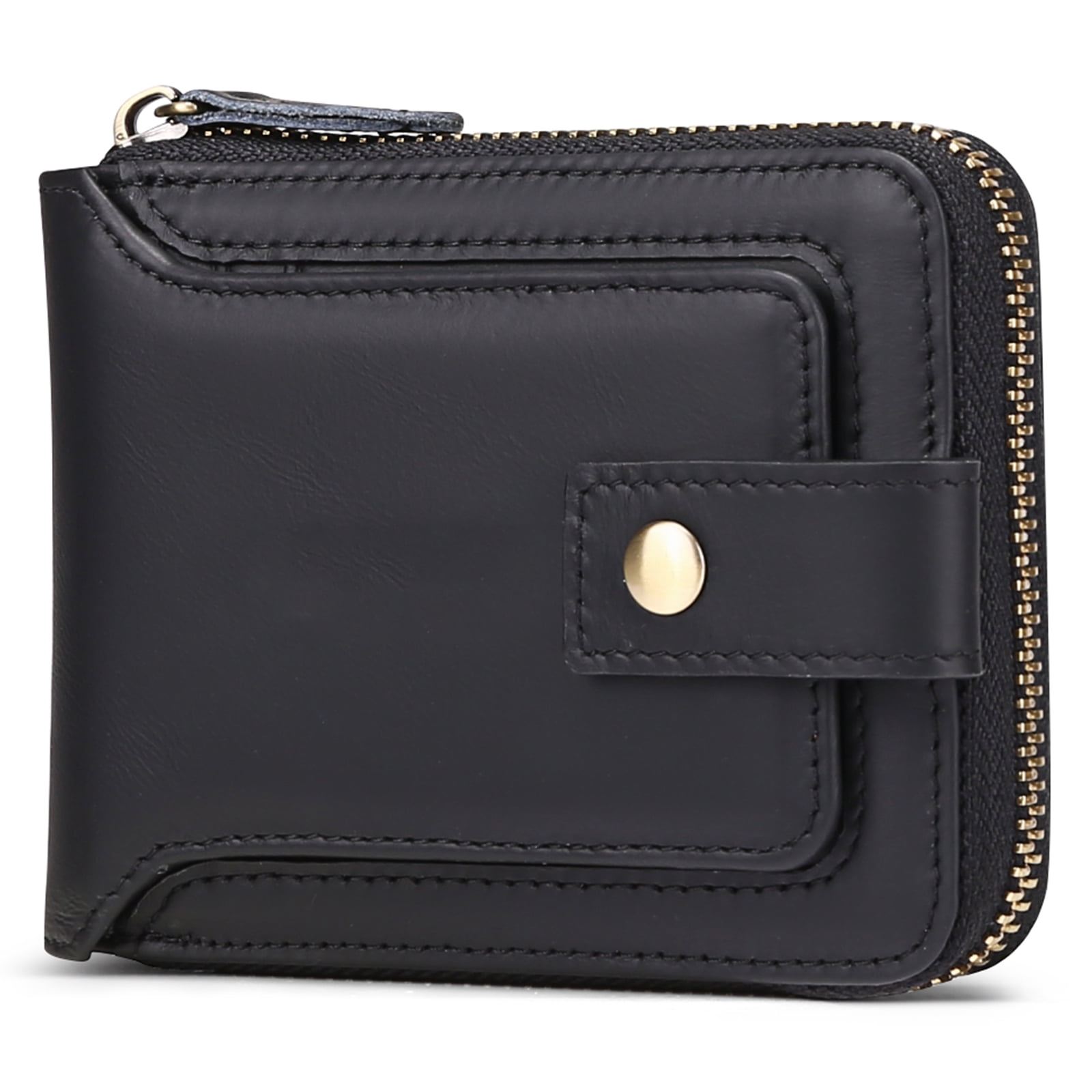 FALAN MULE Small Wallet for Women Genuine Leather Bifold Compact