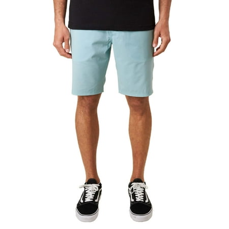 O'Neill Mens Stockton Hybrid Print Shorts Ice water 34