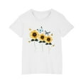 thumbnail image 1 of RXIRUCGD 2025 Vêtements d'Été pour Enfants T-shirt Imprimé Mode Mignon Col Rond Manches Courtes, 1 of 5
