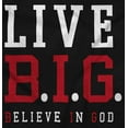 thumbnail image 2 of Live BIG Believe In God Christian Hoodie Sweatshirt Women Men Brisco Brands S, 2 of 6
