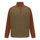 thumbnail image 3 of pstuiky manga larga de hombre, Suéter informal de patchwork para hombre, blusa abotonada con cuello alto y manga larga a la moda camisetas de hombre s, 3 of 4