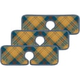 thumbnail image 2 of SKYSONIC Faucet Absorbent Mat 2 Pcs Tartan Scotland Plaid Pattern Kitchen Faucet Splash Catcher Washable Counter Drying Pads Behind Faucet for Kitchen Bathroom, 2 of 7