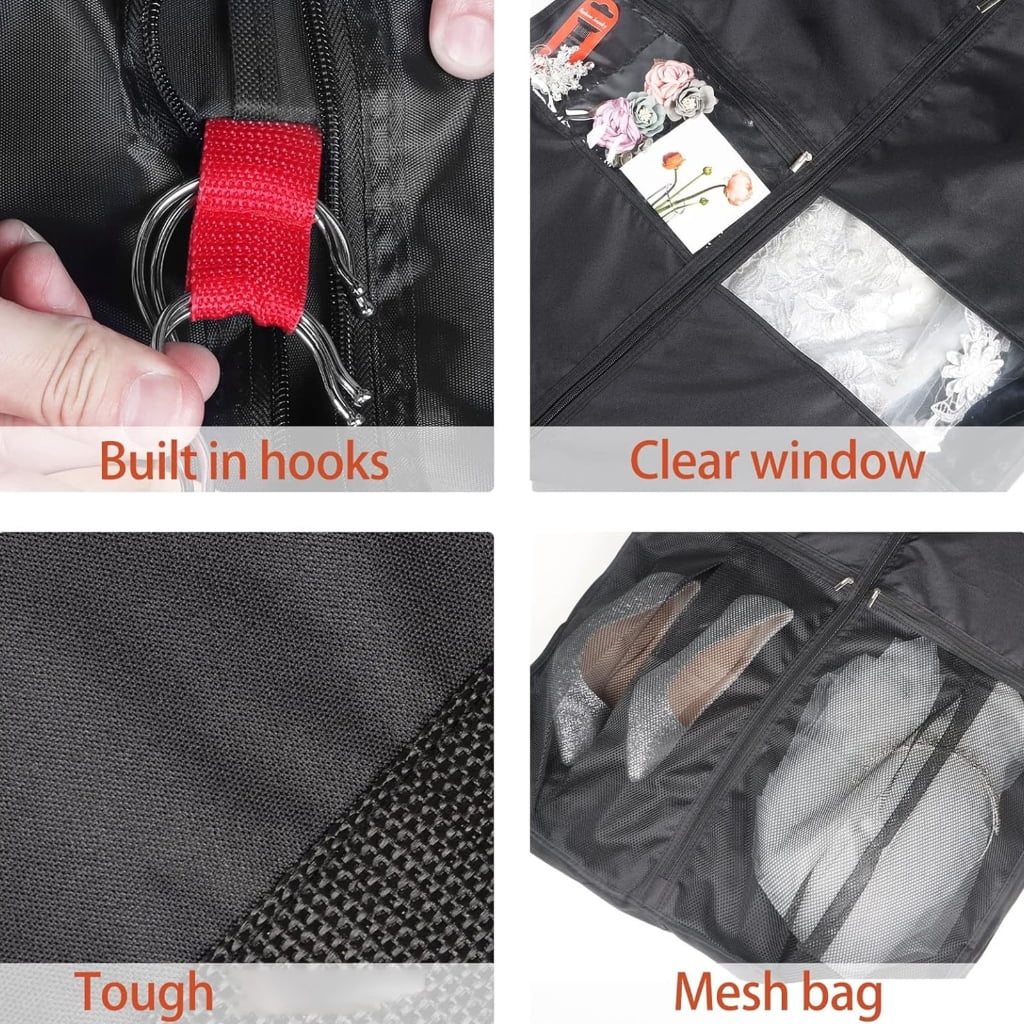 Oversized Garment Storage Bag for Long Dresses Hanging Clothes Cover
