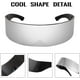 thumbnail image 4 of Gafas de sol de fiesta todo en uno Futuristic Shade Network Gafas de sol Hombres Mujeres Futuristic Punk Style Role Play Technology Sense (Blanco) Sincero Electrónica, 4 of 5