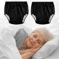 thumbnail image 1 of Bamboohart 2-Pack Adult Protective Underwear - Waterproof & Breathable Heavy Absorbency Diapers with Leakproof Protection  Noiseless Closure - Reusable Incontinence Bed Pants for Elderly, 1 of 4