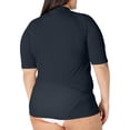 thumbnail image 4 of Kanu Surf womens Plus-size Upf 50+ Active Rashguard & Workout Top Rash Guard Shirt, Slate Grey, 2X US, 4 of 4