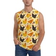 thumbnail image 2 of Goofa Funny Chicken Printed Men's Sleeveless T-Shirt - Athletic Gym Workout Tank Top for Men - Moisture-Wicking, UPF 30+ Quick-Dry Muscle Tee-XX-Large, 2 of 8