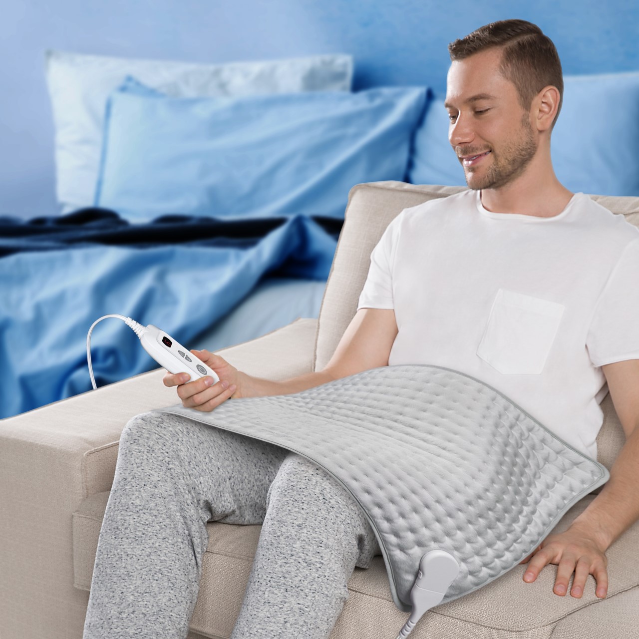 Equate XXL Electric Heating Pad, 18" x 33" with 6 Settings photo 4