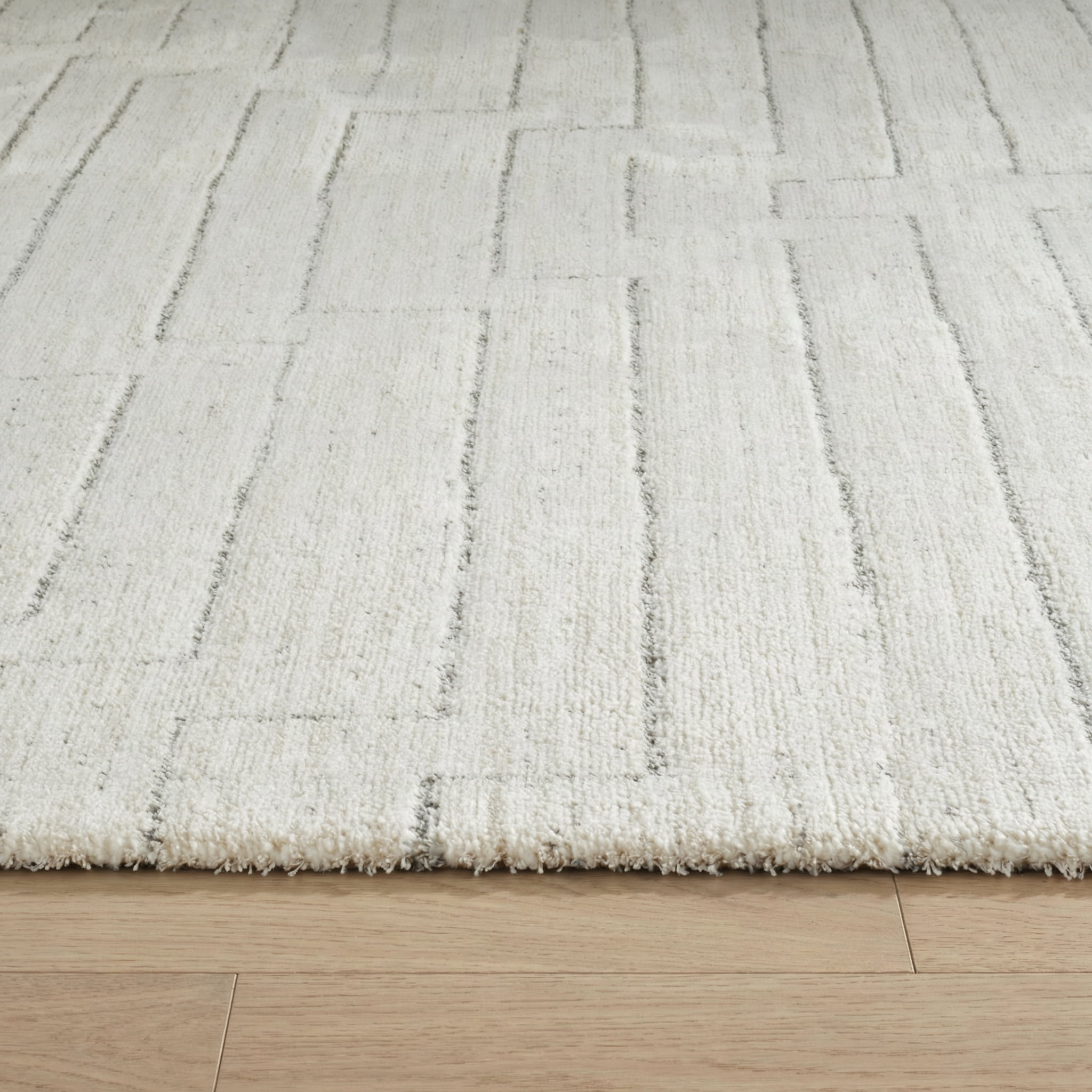 Rug Branch Casa Abstract Indoor Area Rug, Beige Cream, Modern - Living Room, Bedroom, Dining Room, and Kitchen