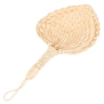 thumbnail image 6 of WEUVEB Handheld Fan with Beige Palm Leaf Design, Portable Cooling Fan for Birthday Parties and Outdoor Events, 1 Piece, 6 of 8