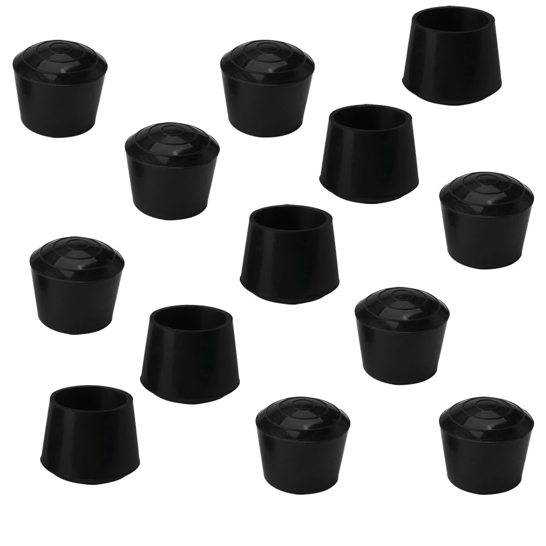 Rubber Leg Cap End Tip Furniture Feet Protector 25mm 1" Inner Dia 12pcs