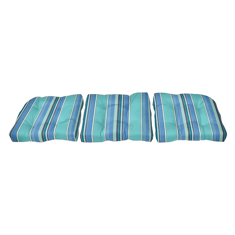 Cushion Source Striped Sunbrella Sofa Cushions Set of 3