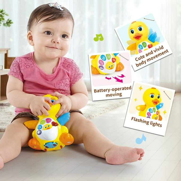 Baby Toys 12-18 Months Old - Dancing Duck Interactive Education Toys with  Music, Motions and Light Up for 12 to18 Months Infants and Toddler 