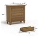 thumbnail image 2 of 3-cajón de madera cómoda con exquisite metal handles, a small almacenamiento gabinete con a moderno design, ideal para para dormitorio, sala de estar, hallway, o entrada - brown, 2 of 6