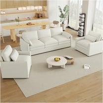 JERFIT Modern Chesterfield Sofa 77" Velvet 3 Seater Couch with Tufted Back and Rolled Arms for Living Room