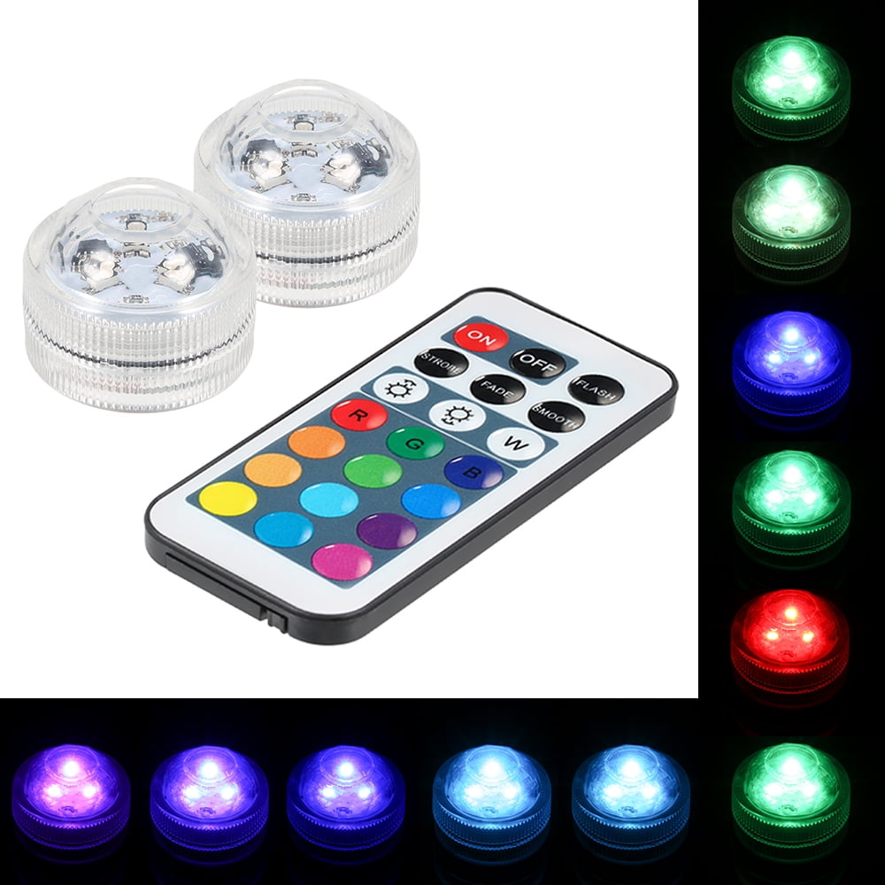 Mini LEDs RGB Submersible Light Colorful Lamp Underwater Candle Light
