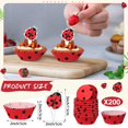 thumbnail image 2 of Pirotines y Decoraciones para Cupcakes Vesici Tema Mariquita 200 Unidades, 2 of 6