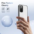 thumbnail image 4 of Compatiable with Samsung Galaxy S20 FE Case Clear, Transparent Crystal Shockproof Phone Case, Slim Anti-Scratch Hard PC + Soft TPU Back Protective Cover Bumper Non-Slip Design, Black, 4 of 8