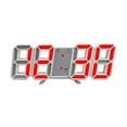 thumbnail image 1 of 3D Smart Stereo Alarm Clock LED Clock Temperature Clock Korean Living Room 3D Wall Clock Digital Desk Clock, 1 of 2