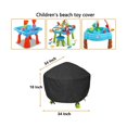 thumbnail image 2 of Cubierta de mesa de agua para niños, cubierta de mesa de juegos para parque acuático, cubierta de mesa de agua y arena, cubierta de juguetes para exteriores, 86 x 45 cm, color negro, 2 of 5