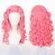 thumbnail image 1 of Zhuge Pelucas de disfraz largas y rizadas de color rosa Peluca rizada sintética Peluca de disfraz Fibra resistente al calor 26 pulgadas para disfraz de mujer, 1 of 1