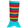 thumbnail image 5 of Snuggie Tails - Super Soft Wearable Blanket for Teens & Adults Throw Rainbow Mermaid, 5 of 5