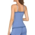 thumbnail image 3 of KISSGAL Women Cami Pajamas Set Lace Trim Sleepwear Sexy Pjs with Shorts Soft Nightwear, 3 of 6