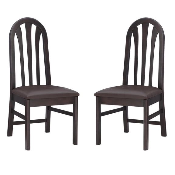 Linon Jesper Side Chair Brown Set Of 2
