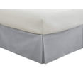 thumbnail image 2 of D.N.G. BEDDINGS 1 Piece Split Corner Tailored Bed Skirt, 10 Inch Deep Pocket, 800 Thread Cotton 100% Egyptian Cotton, Queen Size (60" x 80") Inch, Solid Silver, 2 of 3