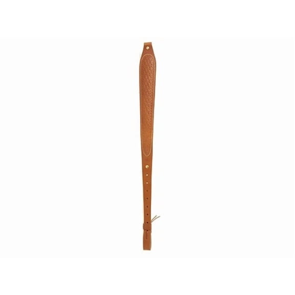 Hunter Company 027149 Cobra 1" Swivel Padded Leather Brown with Basket Weave