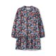 thumbnail image 4 of VISgogo Vestido de primavera para mujer, vestido de manga larga con estampado floral/leopardo con cuello en V, trajes sueltos hasta la rodilla para mujer VISgogo moda, 4 of 9