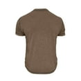 thumbnail image 4 of YLSDY Mens Henley Shirts Short Sleeve Casual Button T-Shirts Basic Tee Shirts Summer Vintage T Shirts with Pocket Khaki L, 4 of 5