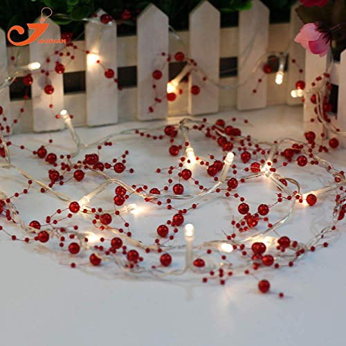 The Perfect Company 600075 20 LED Beads String Light Battery Operated - Red