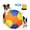A, variant on Calming Jumbo Ball for Dogs and Horses, Durable Tear-Resistant Inflatable Herding Toy, with Heavy-Duty Handle Cover and Pump, 10/18/22 Inch