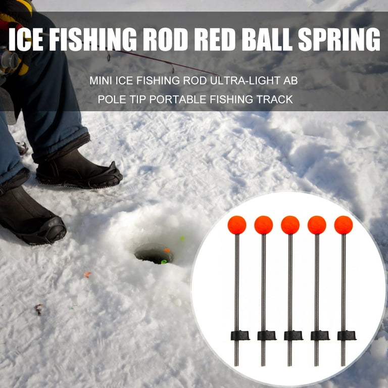 MI-YUKI 5x Ice Fishing Rod Pole Tip Spring Ball for Outdoor Winter