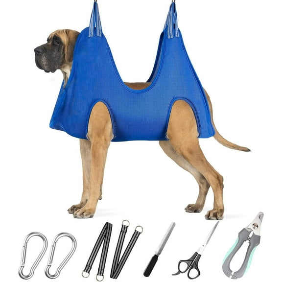 Pet Grooming Hammock for Giant Dogs 120LB,with Nail Clippers/Nail Trimmers/Grooming Scissors for Nail Trimming