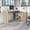Beige, variant on Particle board material | Perfect for computer use in office | Has a large work surface for multiple devices