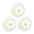 thumbnail image 1 of Esquirla 3x Infrared Sensor 6 LED Light Stick on Cabinet Wall Night Light for White Warm Light, 1 of 7