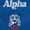 Royal, variant on Alpha Dog Slush Puppie 80s Logo Unisex Plus Size Zip Hoodie Brisco Brands 5X