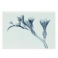 thumbnail image 1 of Flower Cutting Board, Uv Style Picture of Flower Floral Radiography Themed Illustration Modern Design, Decorative Tempered Glass Cutting and Serving Board, Large Size, Teal White, by Ambesonne, 1 of 1