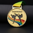 thumbnail image 4 of Juego deportivo Medallas Ganador Premio Hornear Pesca Taekwondo Medallas (Oro) Ndcxsfigh Nuevos Originales, 4 of 5
